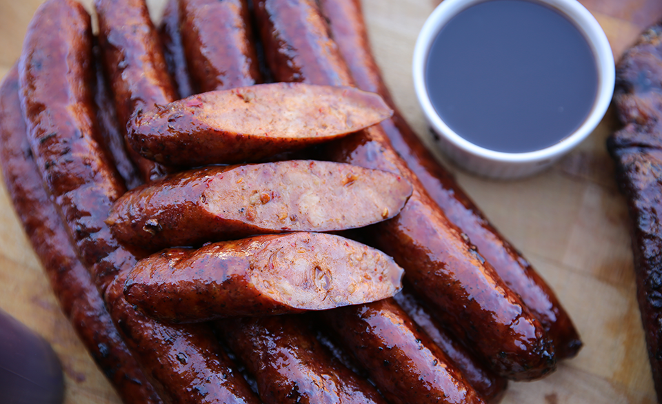 Sausage from Two Brothers Bar-B-Q